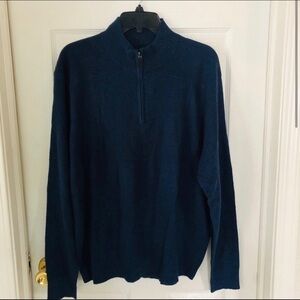 NWT DOCKERS half zip navy warm men’s winter sweater size large